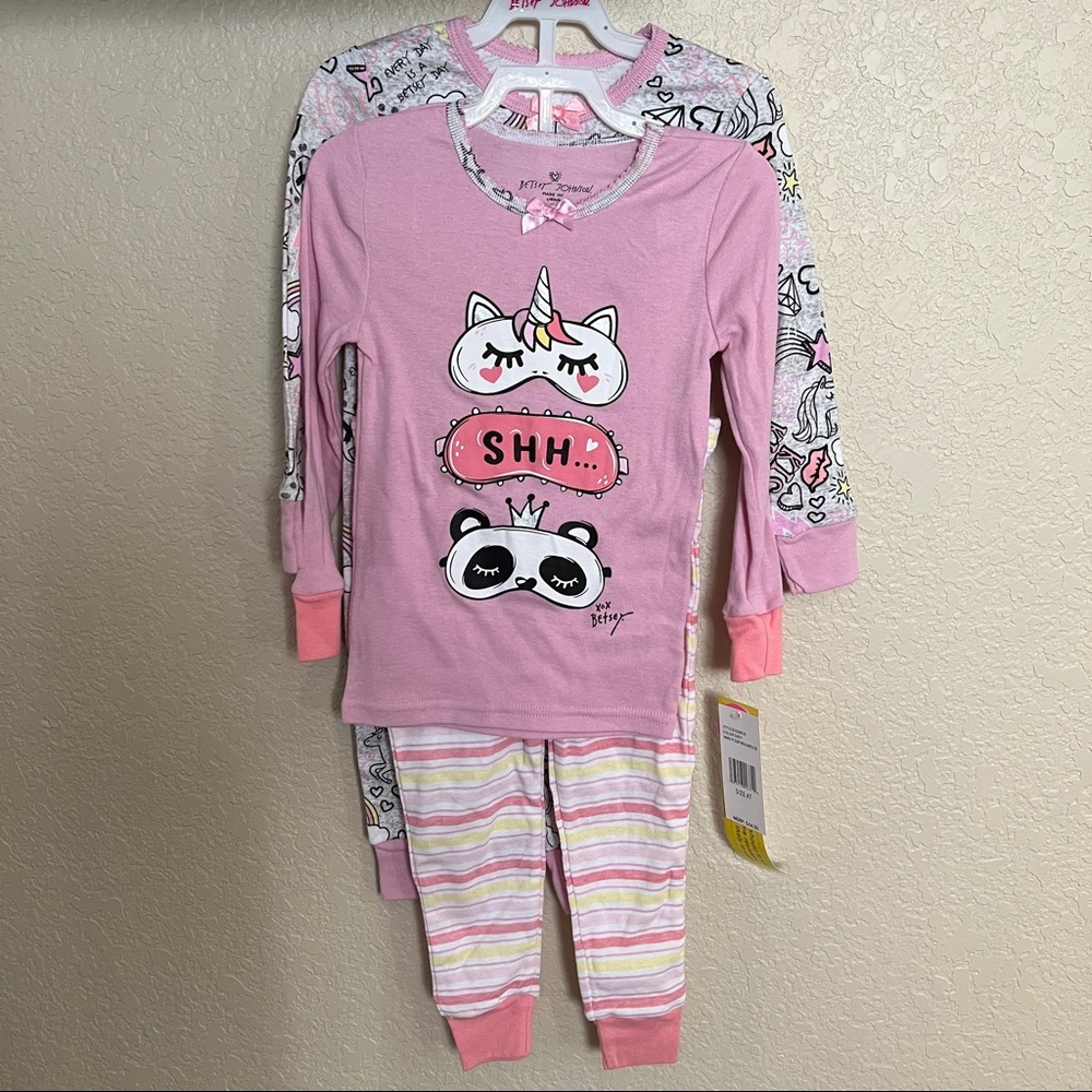 Betsey Johnson 4 Piece Sleepwear Set